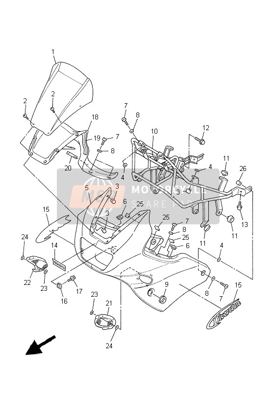 47X217360100, Mutter, Platte, Yamaha, 4