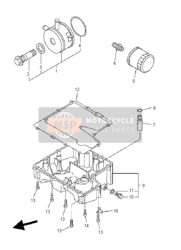 Yamaha FZ6-SHG FAZER 2007 Pulitore Dell'Olio per un 2007 Yamaha FZ6-SHG FAZER