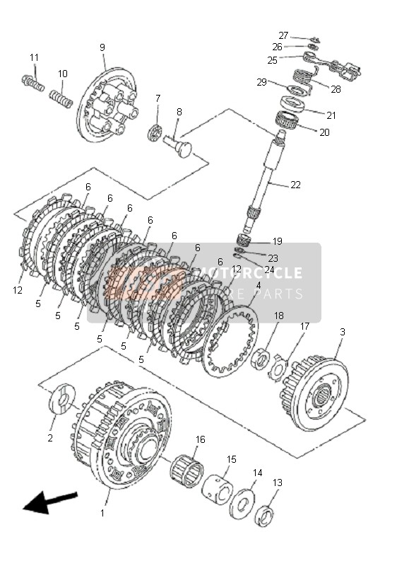 Yamaha FZ6-SHG FAZER 2007 KUPPLUNG für ein 2007 Yamaha FZ6-SHG FAZER