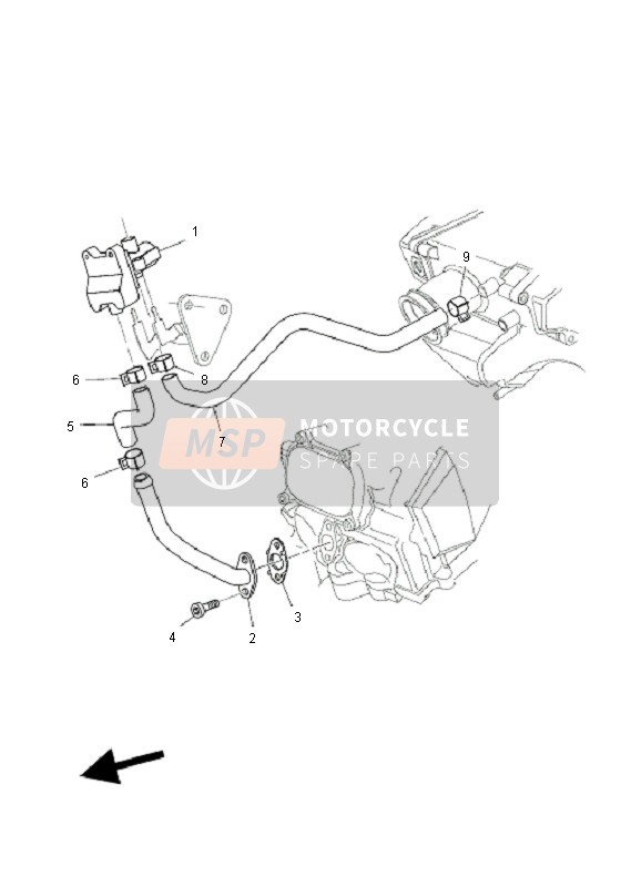 5VK148030000, Air Induction System Assy, Yamaha, 1