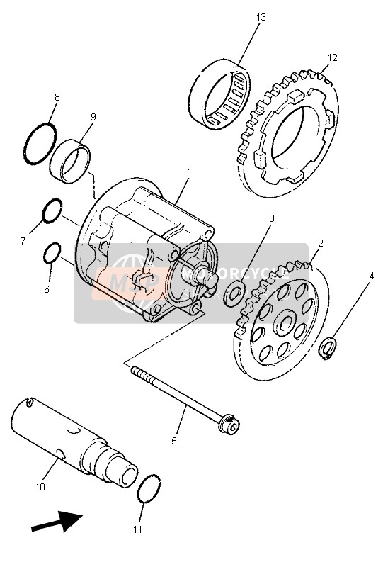 Yamaha XJR1200 1997 Oil Pump for a 1997 Yamaha XJR1200