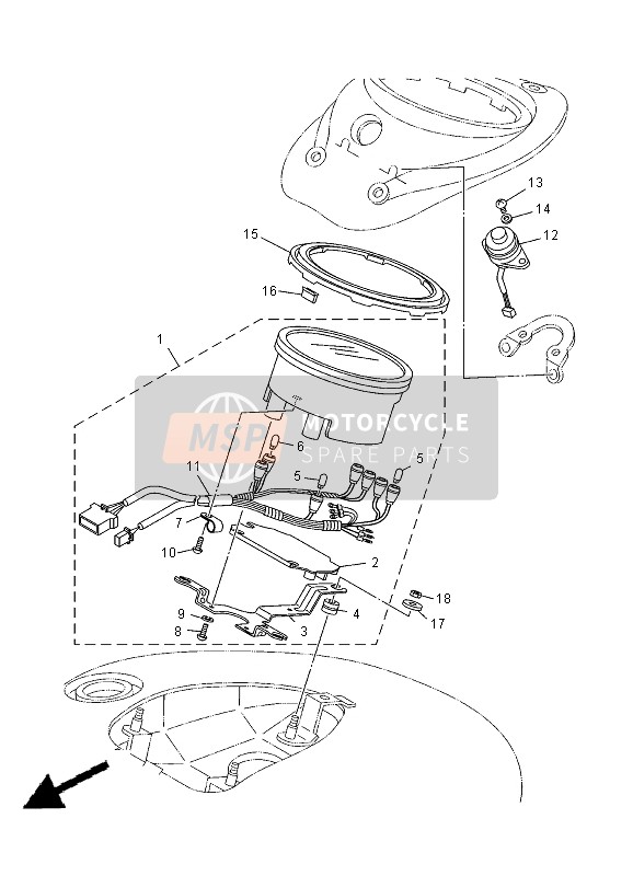 5EL835090000, Gruppo Cavo 3         XVS1100A, Yamaha, 0