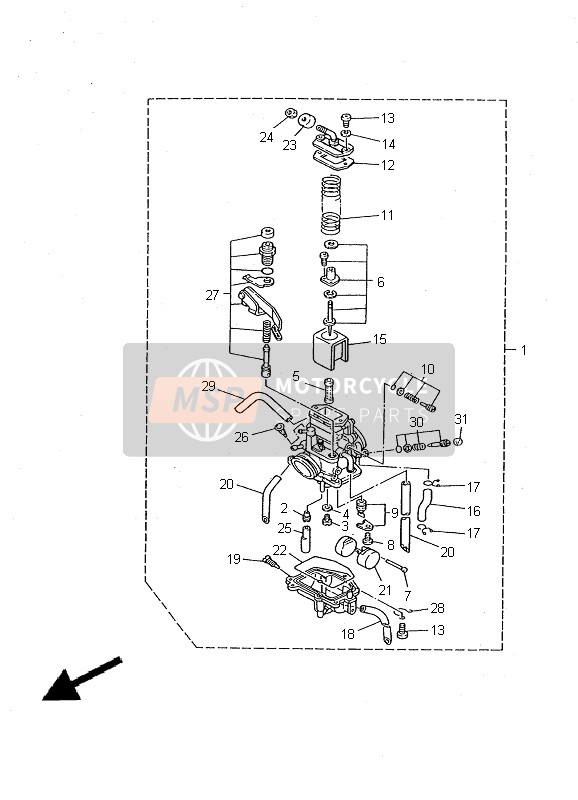 1KT141415200, Nozzle, Main, Yamaha, 0