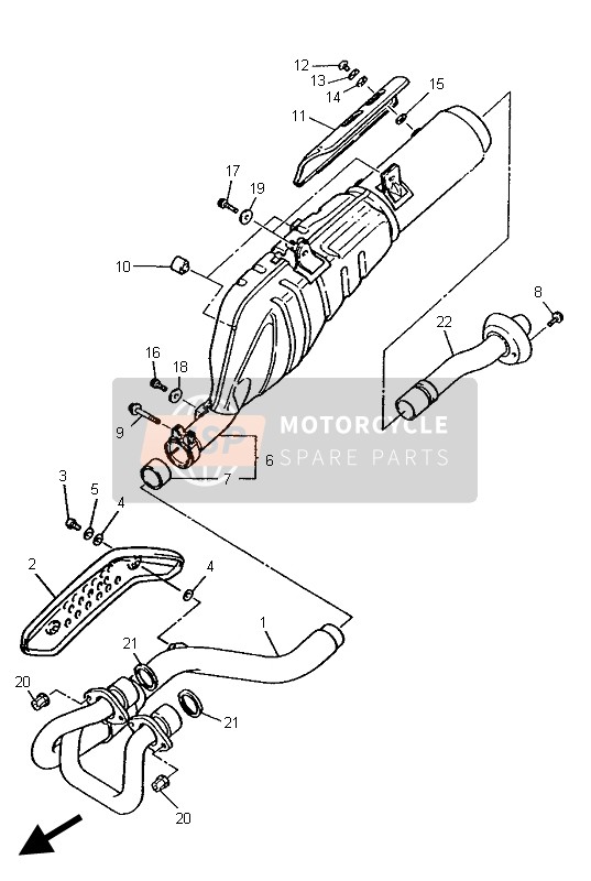 4PT147111000, Marmitta              XT600E96, Yamaha, 0