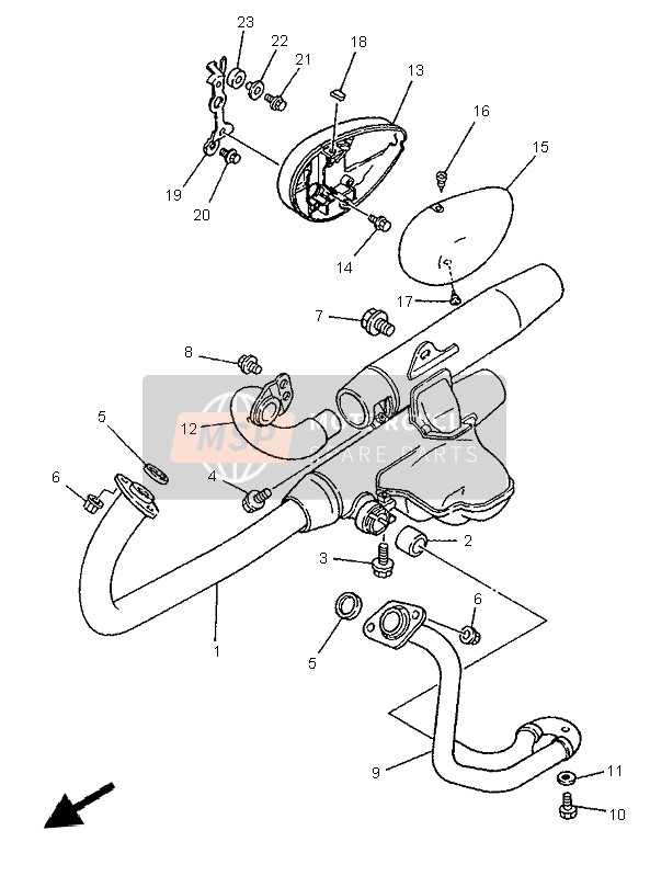 977044001200, Screw, Tapping, Yamaha, 1