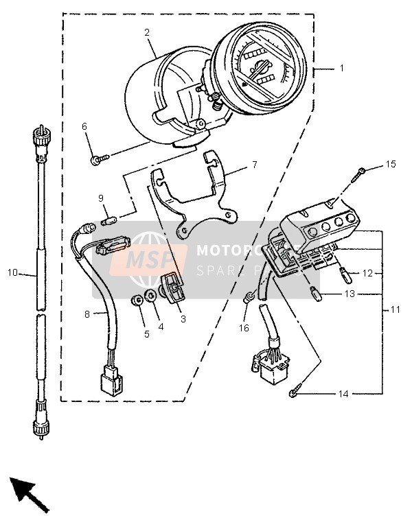 5JSH35170000, Bulb (12V-1.7W) T6.5, Yamaha, 3