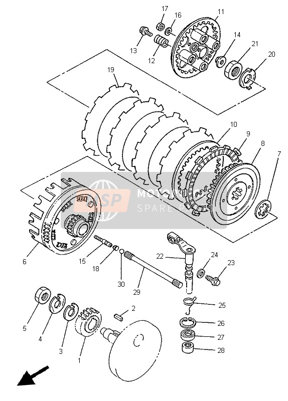 2UJ161500000, Primary Driven Gear Comp., Yamaha, 0