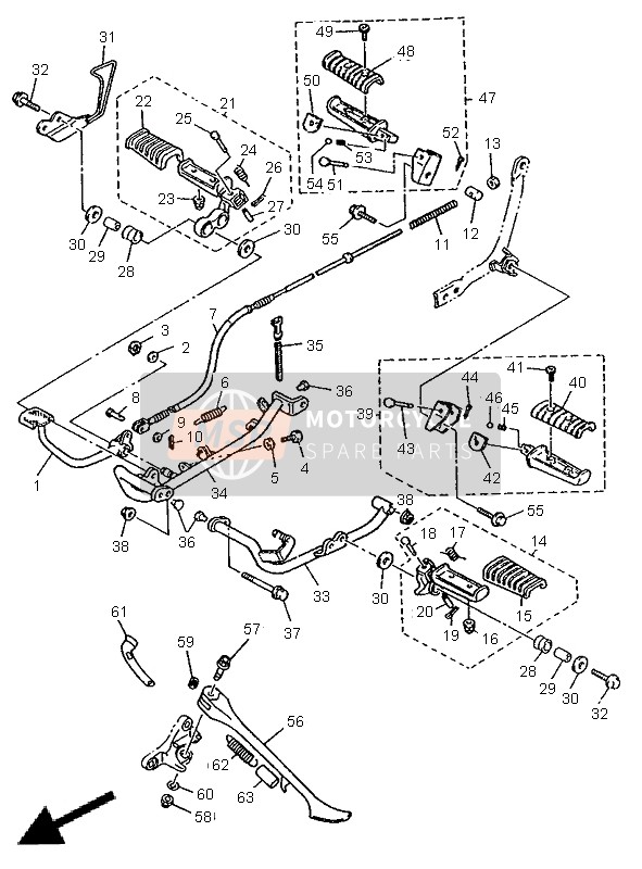 905011274300, Ressort,  Compression, Yamaha, 3