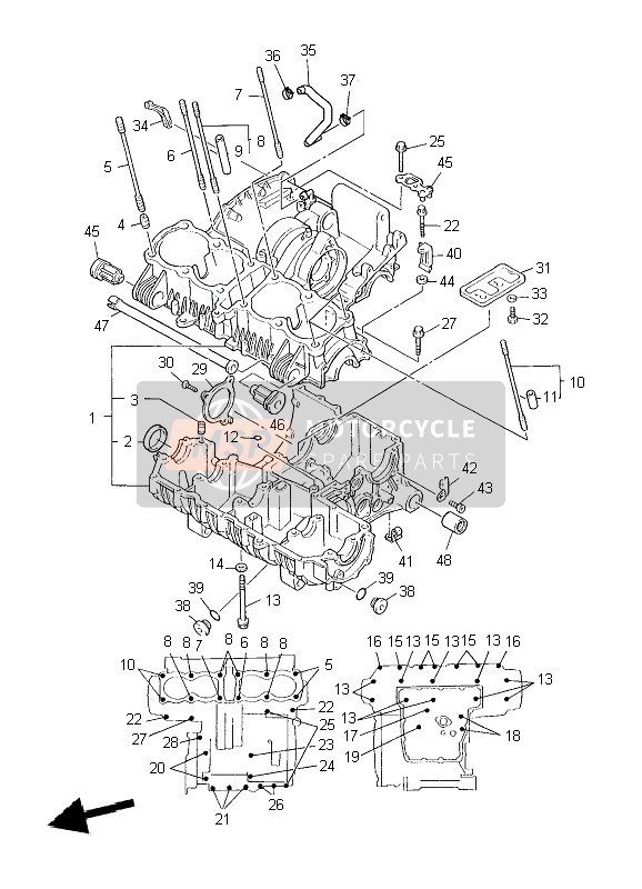 958120609500, Boulon, Yamaha, 0