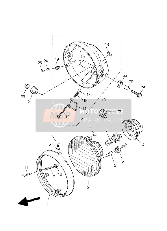 5WM843460000, Socket, Pilot Light, Yamaha, 0