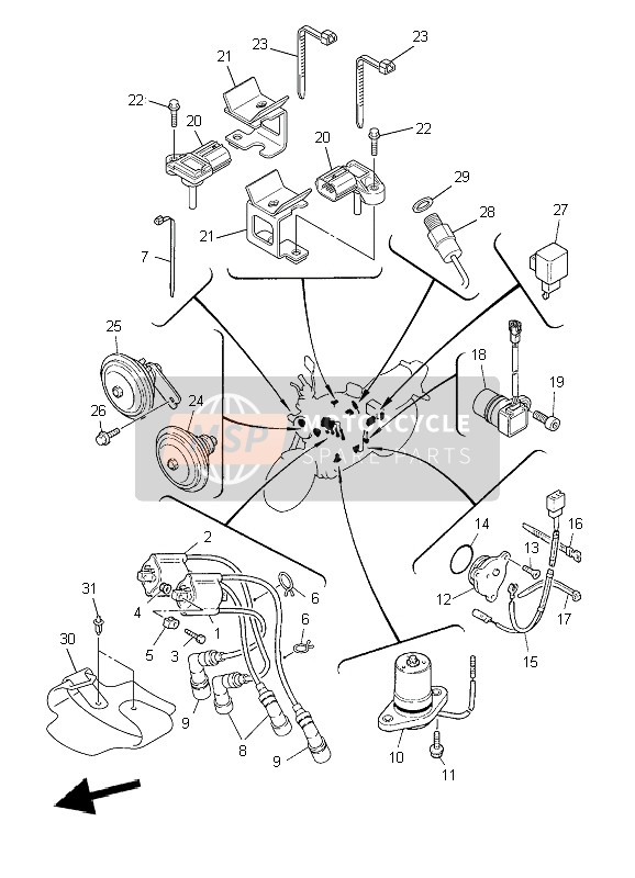 5UX2119M0000, Brkt.,  10, Yamaha, 0