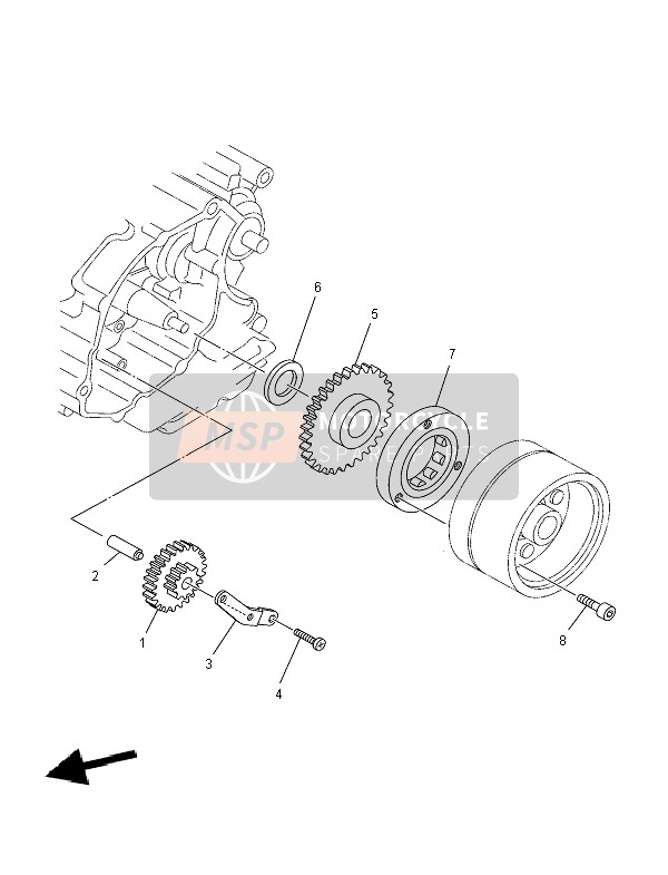 Yamaha XT125R 2007 Inicio Embrague para un 2007 Yamaha XT125R