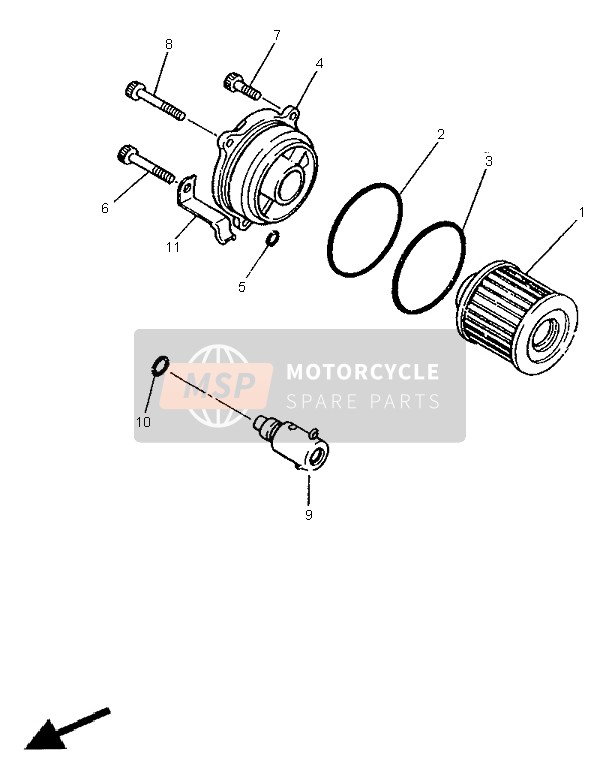 901090666700, Bearing Bolt, Yamaha, 2