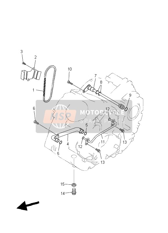 Yamaha XVS1300A 2007 Oil Pump for a 2007 Yamaha XVS1300A