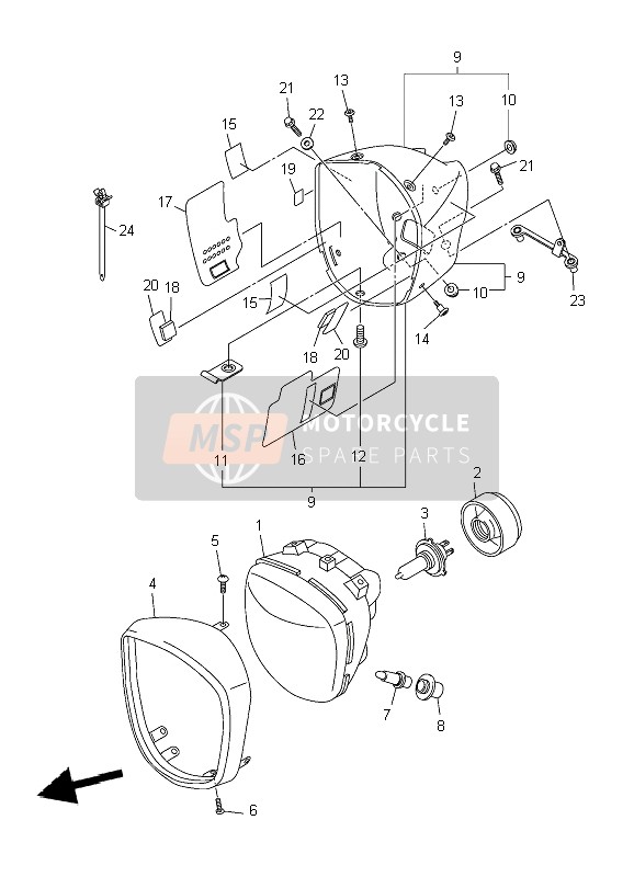 901110502000, Boulon, Yamaha, 1