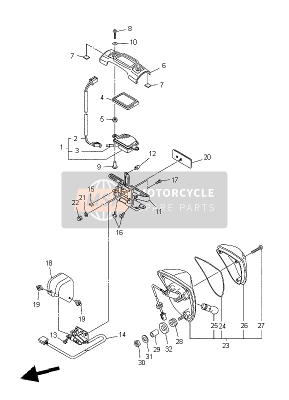 3D88473E0000, Soket Cord Assy, Yamaha, 0