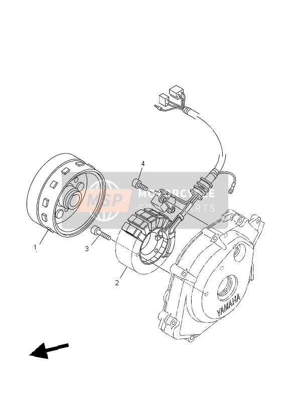 3D9H14501000, Rotor Complet, Yamaha, 0