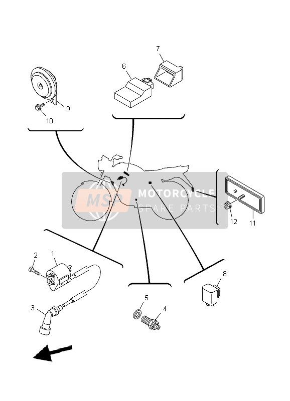 3D9H55461000, Band, Yamaha, 2