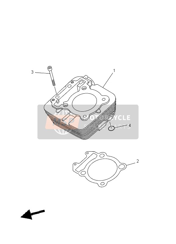 1S41131101A0, Cylinder 1, Yamaha, 0