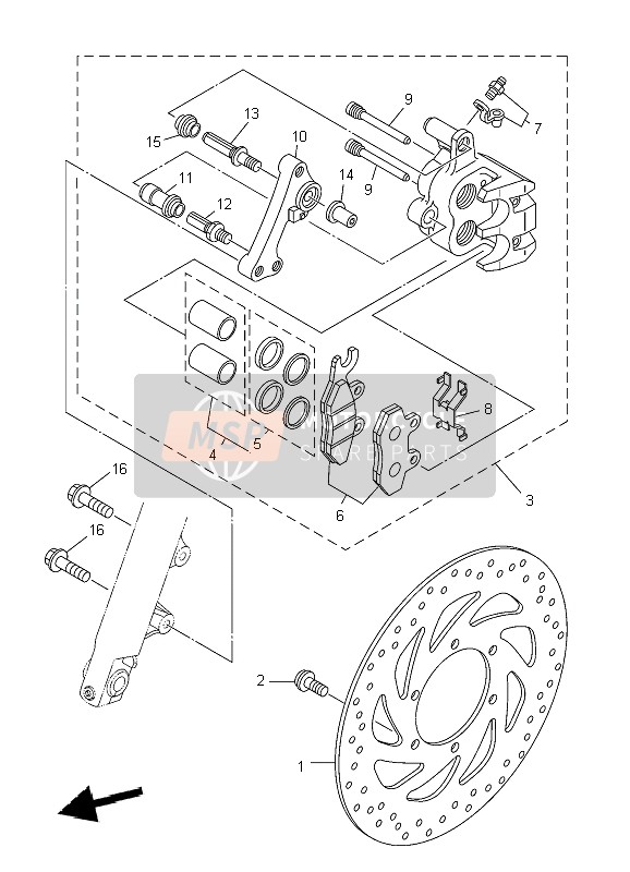 901050815900, Flensbout, Yamaha, 0