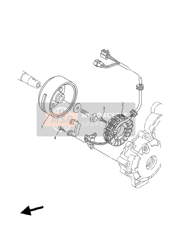 Yamaha YBR250 2007 Generador para un 2007 Yamaha YBR250 Yamaha YBR250 2007 Generador para un 2007 Yamaha YBR250