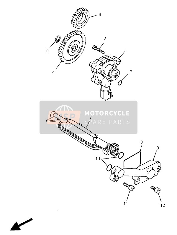 Yamaha XVS650 DRAGSTAR 1997 Oil Pump for a 1997 Yamaha XVS650 DRAGSTAR