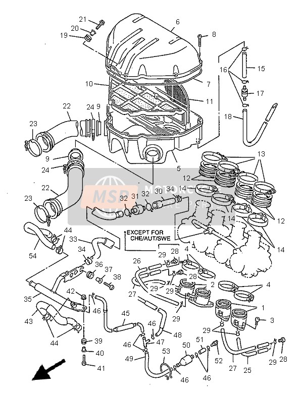 4JH135960200, Raccord,  Carburateur, Yamaha, 2