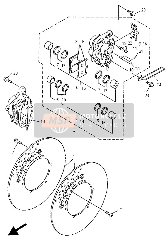 4SV2581T0100, Bremsscheibe, Yamaha, 0