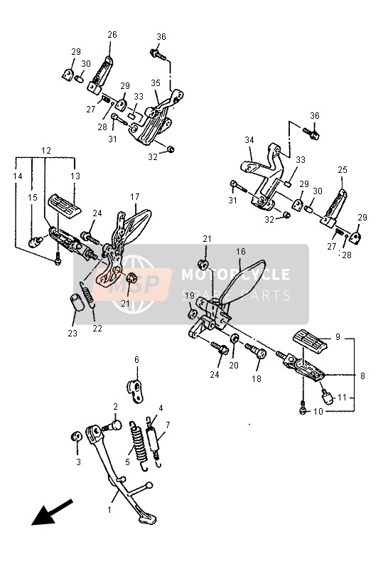 4FM274420200, Support 2, Yamaha, 2