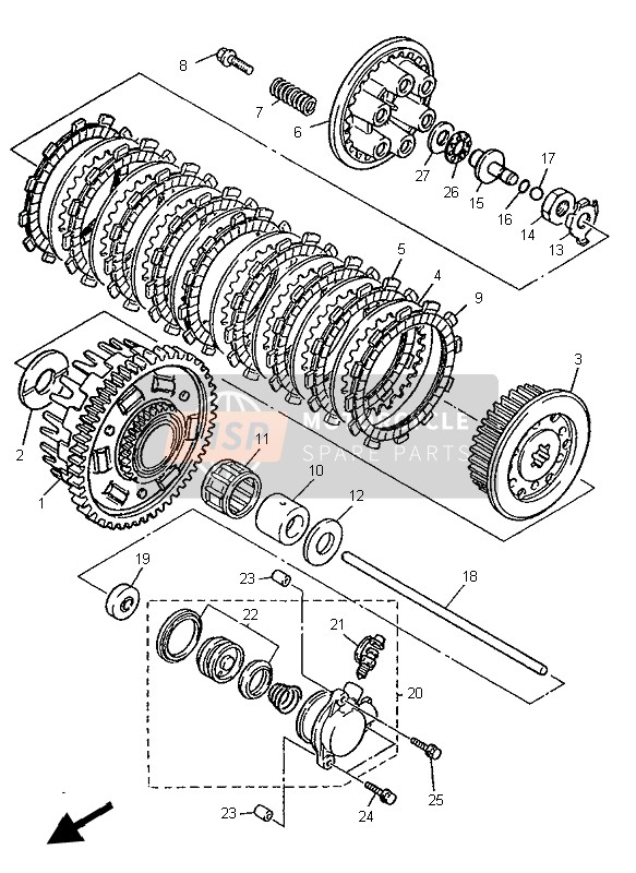 1AE161640000, Plate, Thrust 2, Yamaha, 3