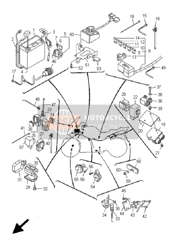 999990381600, Protector Set, Yamaha, 2