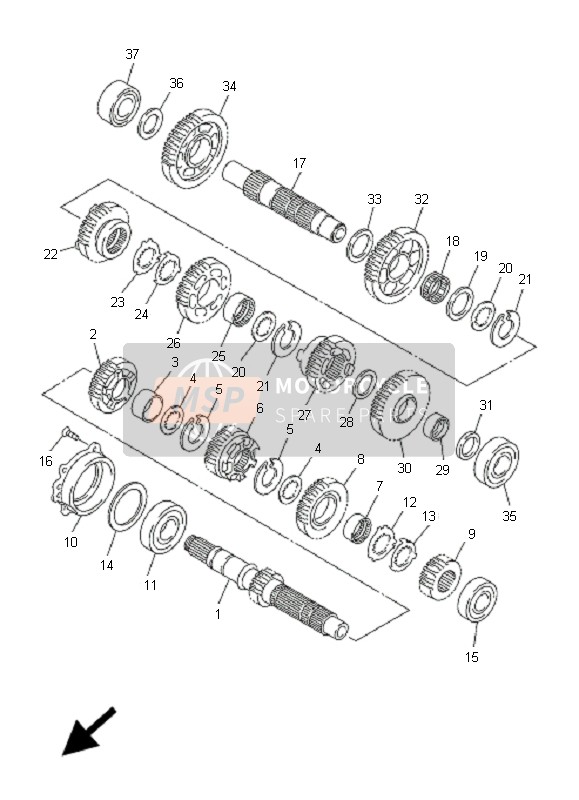 Yamaha FJR1300AS 2008 Transmission for a 2008 Yamaha FJR1300AS