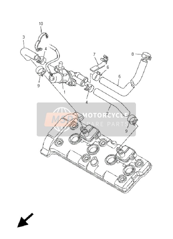 Yamaha FZ1-S FAZER 2008 Air Induction System for a 2008 Yamaha FZ1-S FAZER