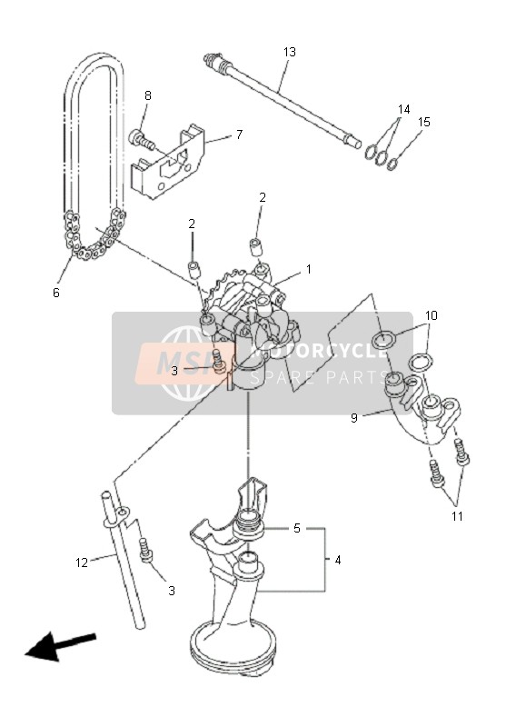 Yamaha FZ6-NAHG 2008 Oil Pump for a 2008 Yamaha FZ6-NAHG