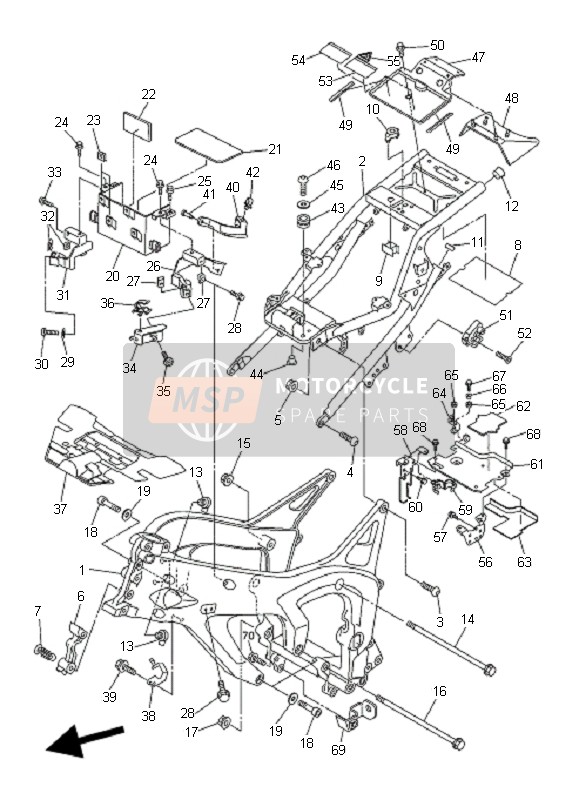 4R8213080100, Sturzhelmhaltereinheit, Yamaha, 4