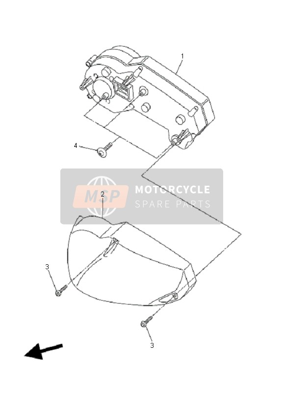 Yamaha FZ6-NAHG 2008 Meter for a 2008 Yamaha FZ6-NAHG