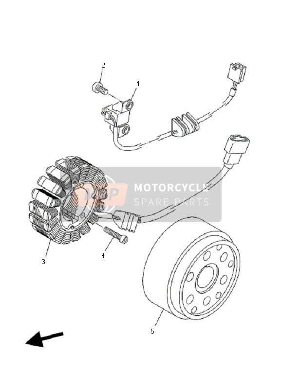 Yamaha MT01 2008 Generatore per un 2008 Yamaha MT01