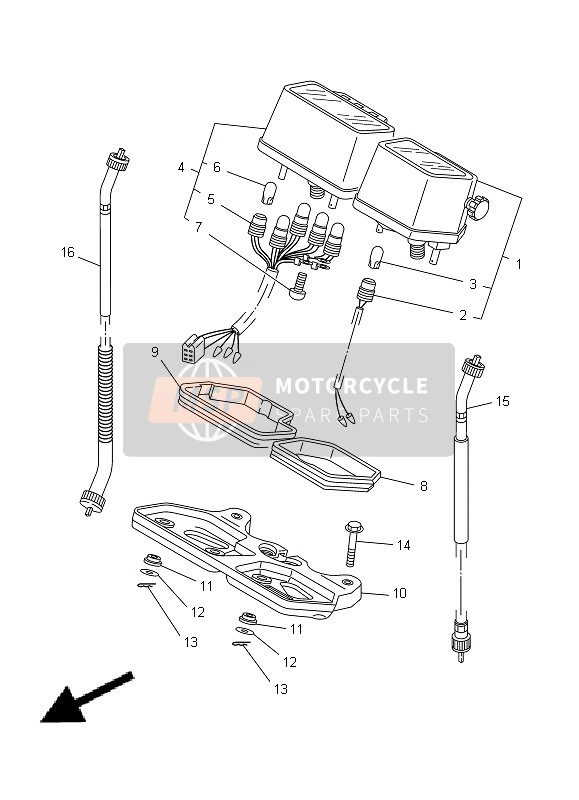 Yamaha DT125RE 1998 Mètre pour un 1998 Yamaha DT125RE