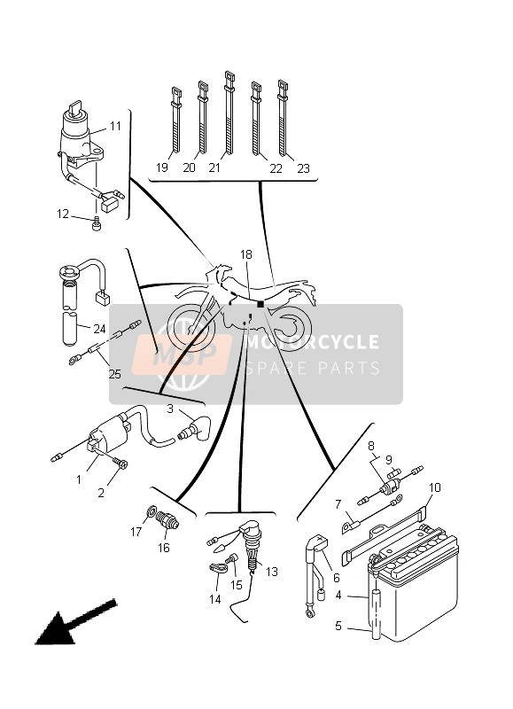 22F821310000, Band, Battery, Yamaha, 0