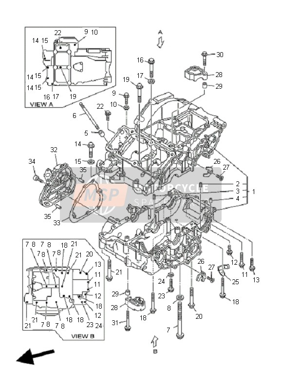 Yamaha TDM900 2008 Carter per un 2008 Yamaha TDM900