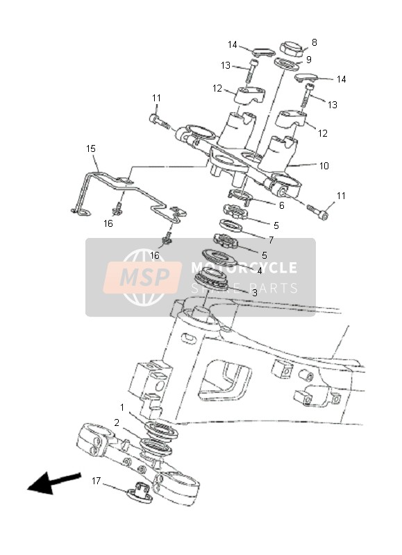 Yamaha TDM900 2008 Steering for a 2008 Yamaha TDM900