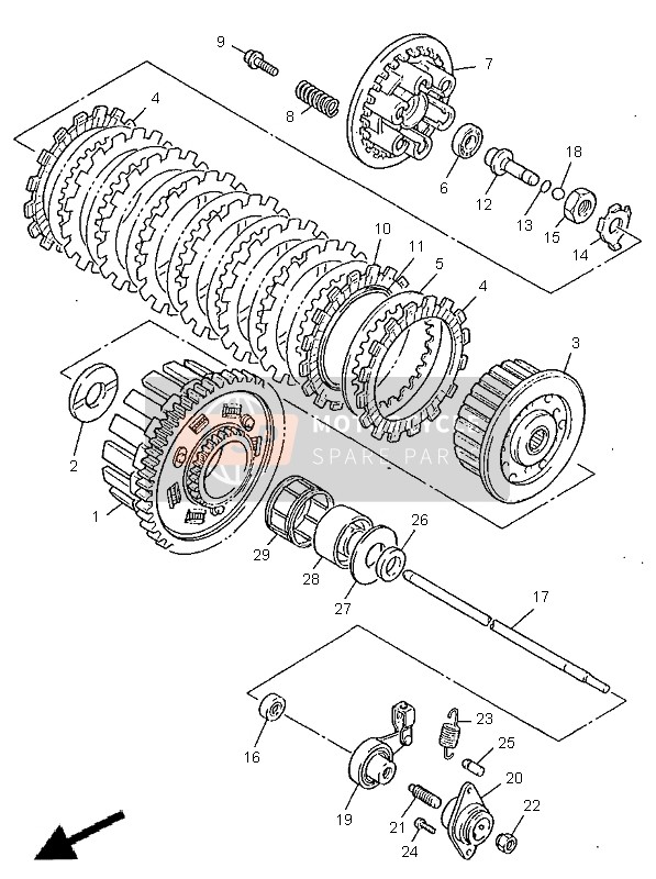 90501234L300, Ressort,  Compression, Yamaha, 1