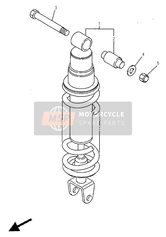 Yamaha FZS600 1998 Rear Suspension for a 1998 Yamaha FZS600