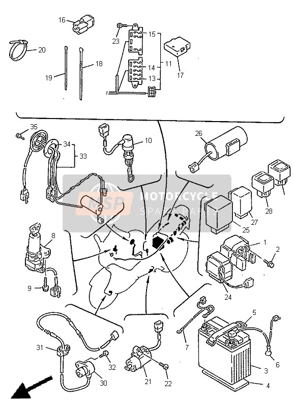 904651431000, Clamp, Yamaha, 1