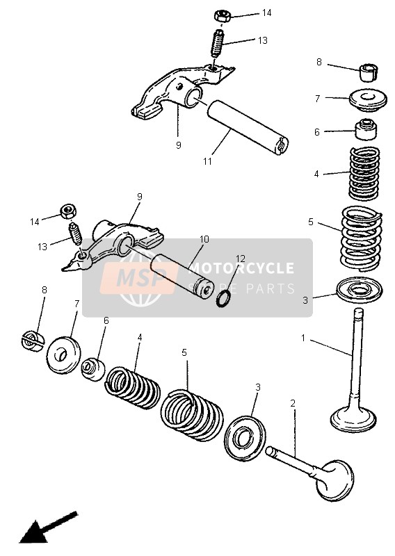 Yamaha SR125 1998 Valve for a 1998 Yamaha SR125