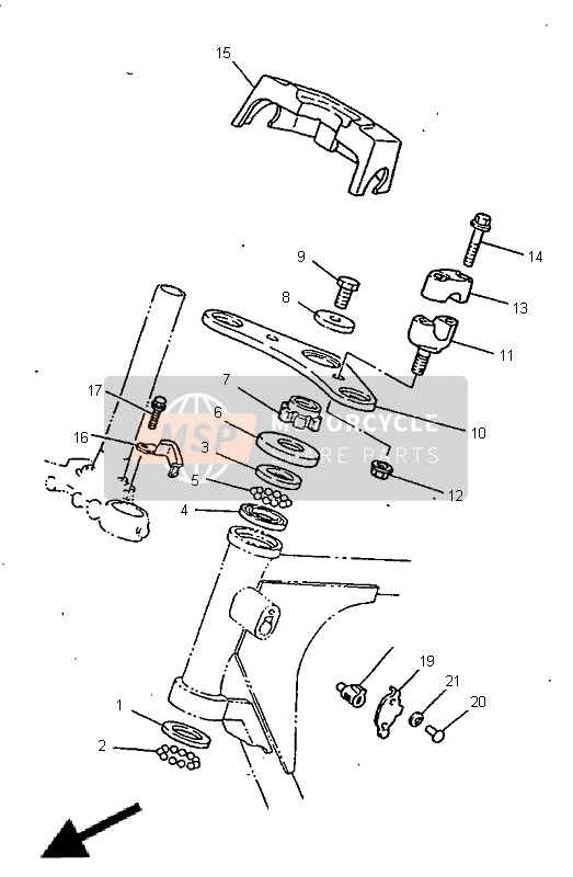 Yamaha SR125 1998 Steering for a 1998 Yamaha SR125