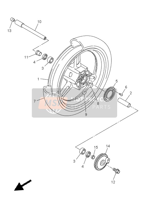 3P62517G0000, Rotor,  Sonde, Yamaha, 1