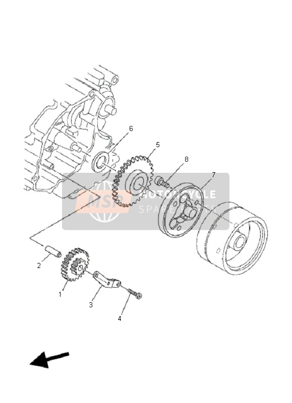 Yamaha XT125X 2008 Entrée Embrayage pour un 2008 Yamaha XT125X