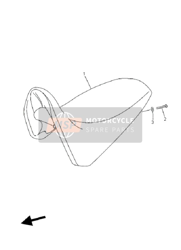 3D6F47309000, Selle Biplace, Yamaha, 0