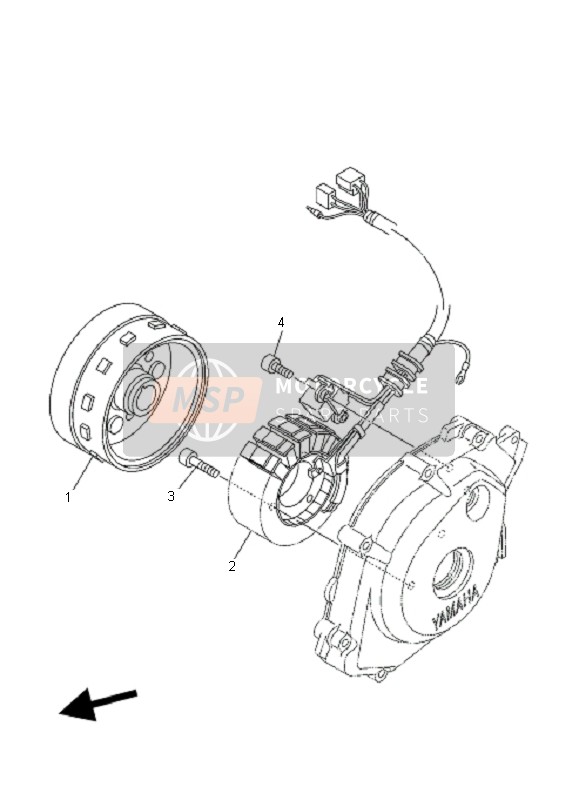 Yamaha XT125X 2008 Generatore per un 2008 Yamaha XT125X